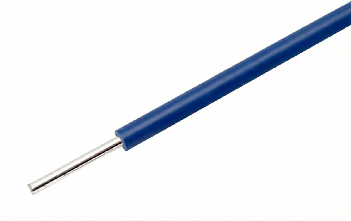 Modrý drát s pevným jádrem 22AWG pro breadboardy na metr