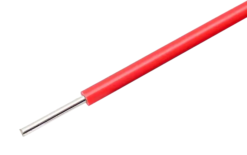 Červený drát s pevným jádrem 22AWG pro breadboardy na metr