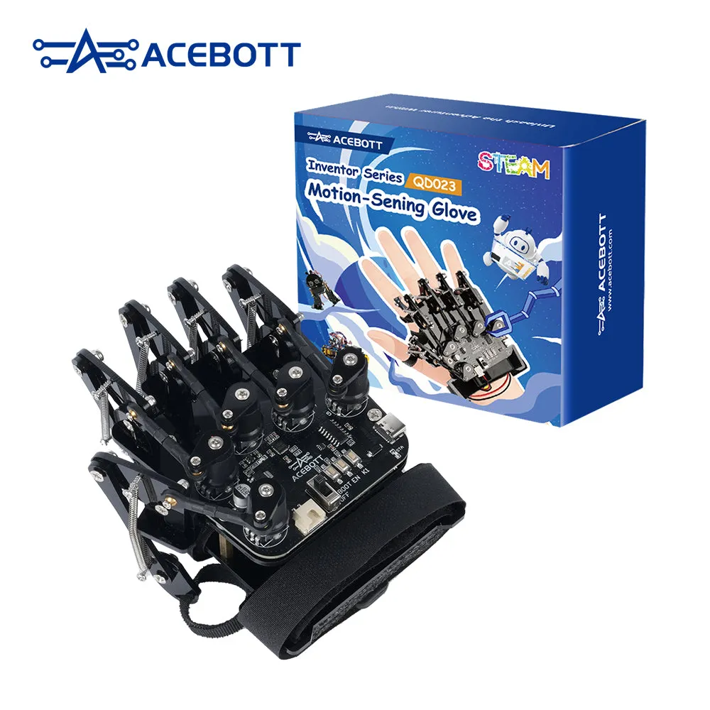 ACEBOTT Motion-Sensing Glove QD023 – Ovládání robotů pomocí gest rukou