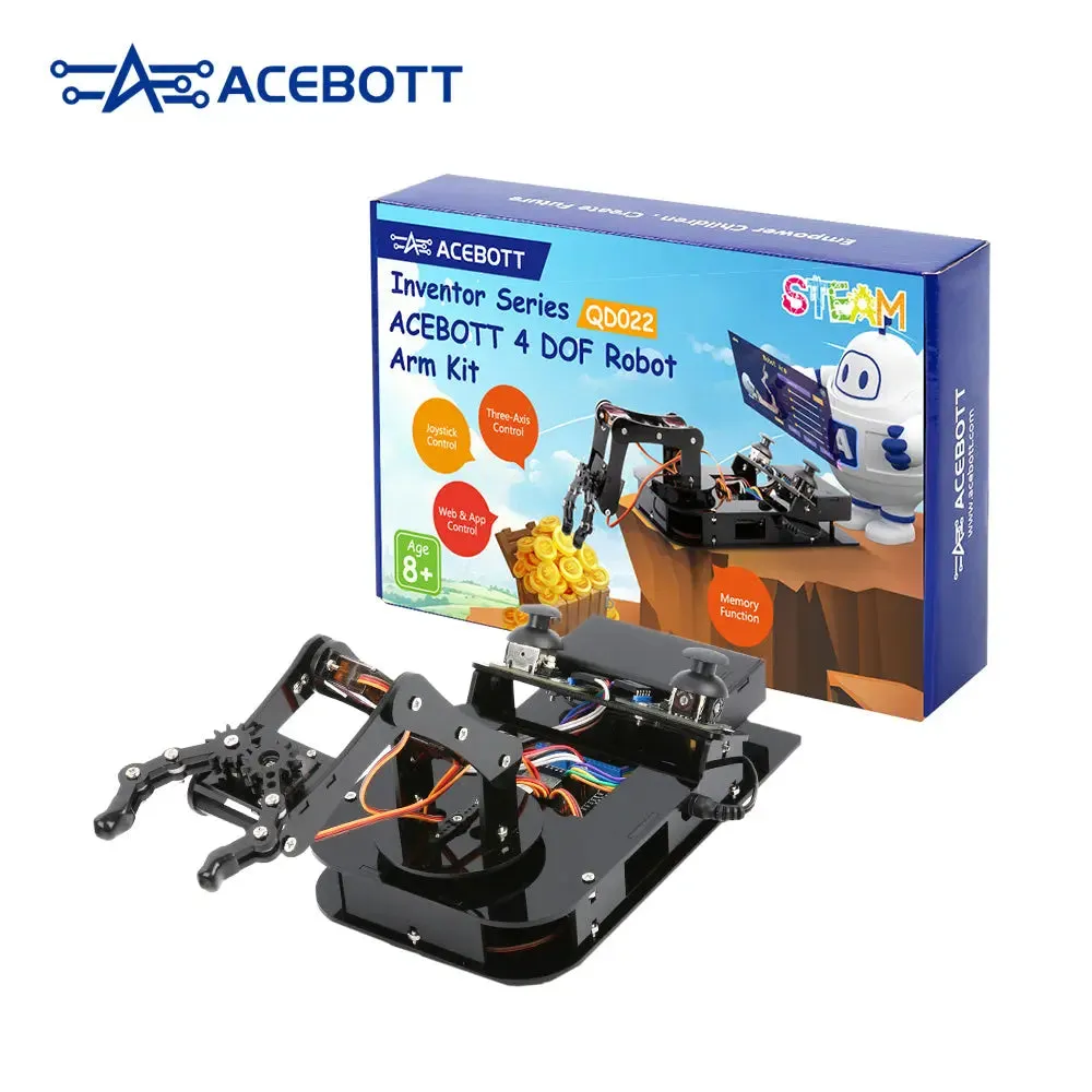 ACEBOTT ESP32 robotické rameno ovladatelné a programovatelné | Sestav si sám | STEM