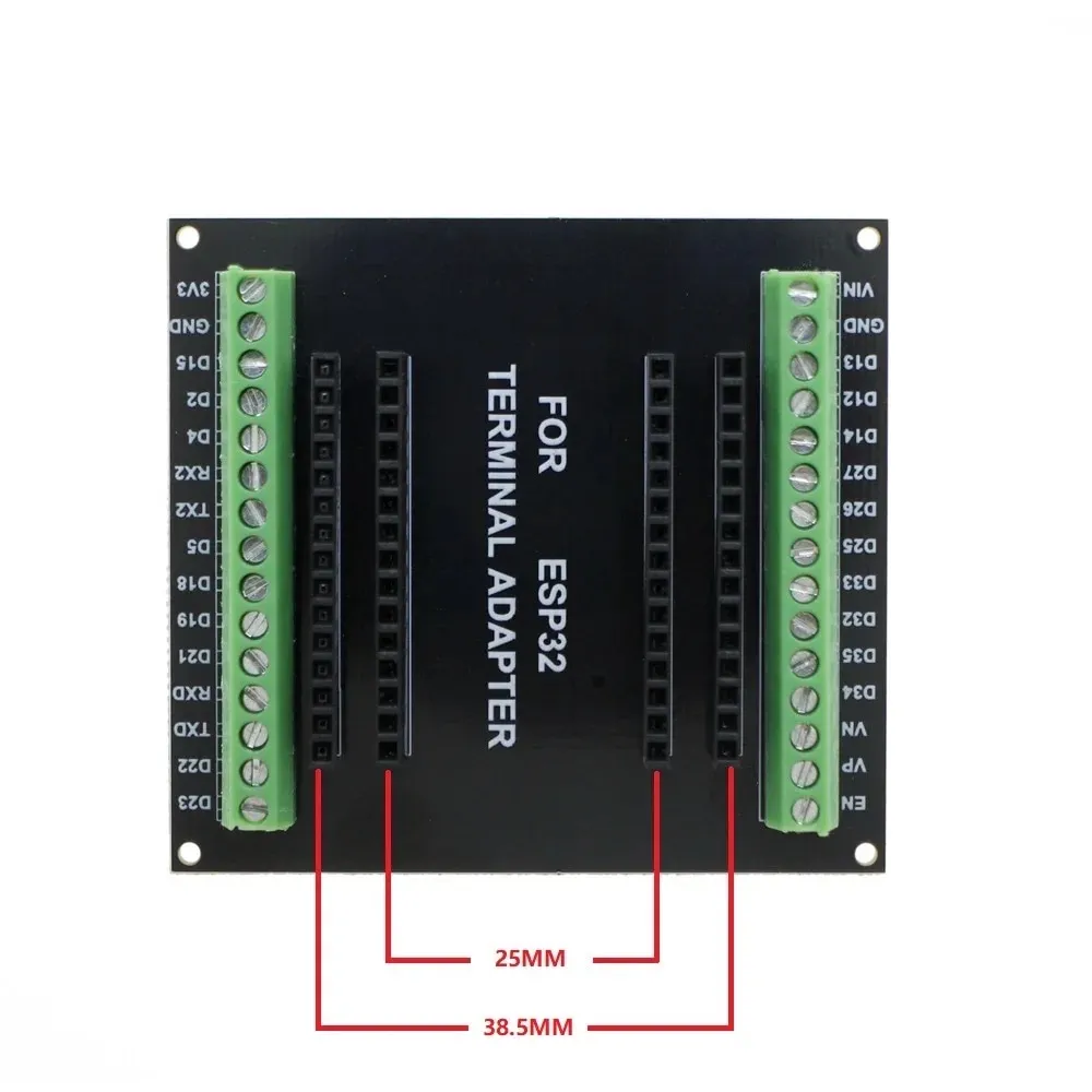 Breakout board pro ESP32 Devkit V1 se šroubovacími svorkami