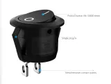 Kolébkový vypínač ZAP/VYP kulatý 15 mm pro vestavbu – 3
