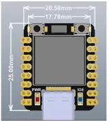 Vývojová deska ESP32-C3 s mini 0.42 inch midi OLED displejem – 5