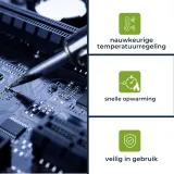 Velleman Pájecí stanice 50W - Nastavitelná teplota 175°C až 480°C – 4