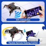 ACEBOTT Quadruped Bionická pavoučí robotická sada ESP8266 s Arduino IDE a ACECode (Scratch) – 3