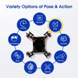 ACEBOTT Quadruped Bionická pavoučí robotická sada ESP8266 s Arduino IDE a ACECode (Scratch) – 4