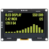2.4 inch OLED displej 128x64 Žlutý I2C SSD1309 3.3V – 1