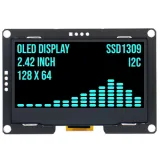 2.4 inch OLED displej 128x64 Modrá I2C SSD1309 3.3V – 1