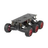 Černý off-road chassis s 6kolovým pohonem – 2