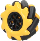 Mecanum kolo / omnidirekční kolo - 60MM-K žlutá - sada 4 ks – 1