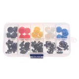Sada tlačítek, momentová - 25 kusů, 5 barev, 12X12x7.3mm – 2