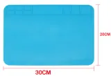 Flexibilní silikonová pájecí podložka 30x20cm modrá – 3