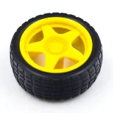 Kolo s gumou pro robot nebo smart car žluté – 2