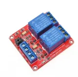 Reléový modul 5 V, 2kanálový, se šroubovacími svorkami a optočlenem – 3