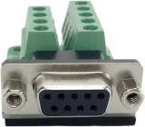 Adaptér DB9 samice D-SUB RS232 sériový na šroubovací svorkovnici – 1