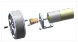 Hliníkový 25mm držák redukčního motoru s 6 šroubky – 3