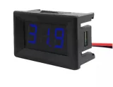 Voltmetr DC 3,5V-30V -  Modrý, 0.56 inch, vestavný – 1