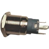 Tlačítko | zap/vyp self lock | 12V LED červená | nerez | 16mm – 3