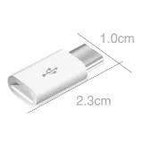 USB-C male na Micro-USB female adaptér bílý – 6