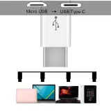 USB-C Male na Micro-USB Female Adaptér  - černý – 2