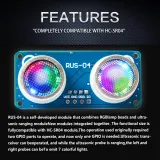 RUS-04 Ultrazvukový snímač vzdálenosti s integrovanou RGB LED – 3