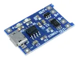Nabíječka lithiumových baterií 18650 s Micro USB 5V 1A TP4056 – 1
