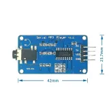 UART TTL Sériový MP3 modul s Micro SD slotem (YX5300 alternativa) – 2