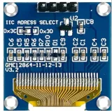 Mini OLED displej žlutá/modrá 0.96 inch 128x64 I2C – 2