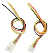 Sada konektorů Micro JST PH 4 piny pigtail samec samice – 2