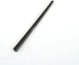 2.54Mm 40pinová kulatá samičí zásuvka pin header strip 1X40p černá – 1