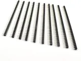 2.54Mm 40pinová kulatá samičí zásuvka pin header strip 1X40p černá – 2