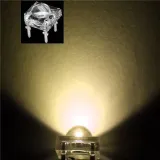 5mm Super Flux Piranha 4pin LED - Teplá bílá – 2