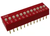 12pinový DIP přepínač, 2.54mm – 1