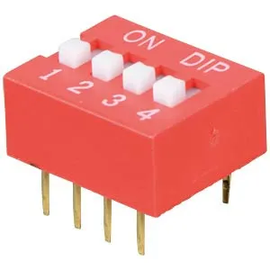 4pinový dip switch 2,54 mm