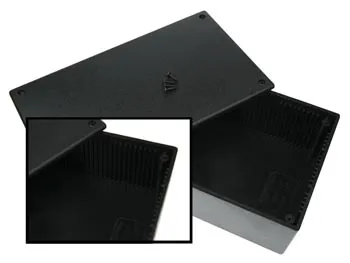 Plastový kryt - černý 200 x 110 x 65 mm