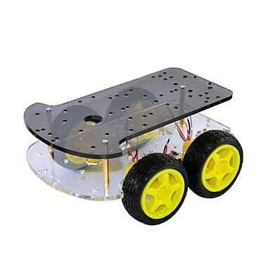 Podvozek se 4 koly a 4 TT motory robotická základna DIY