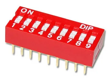 9 Pins DIP přepínač - rozteč 2,54mm