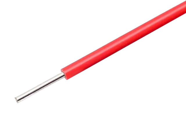 Červený drát s pevným jádrem 22AWG pro breadboardy na metr