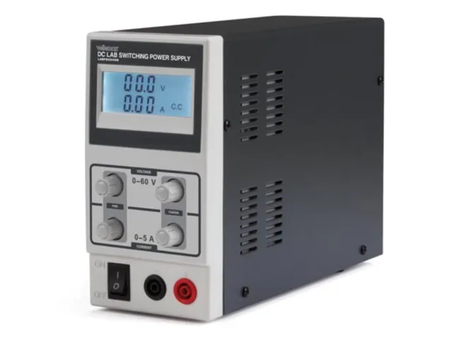 Velleman laboratorní zdroj, spínaný, nastavitelný, 0-60 VDC/0-5 A