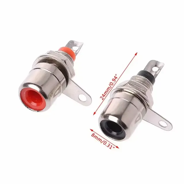 RCA audio chassisdeel set vlevo vpravo tulp female