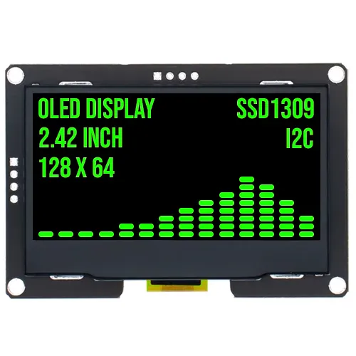 2.4 inch OLED displej 128x64 Zelený I2C SSD1309 3.3V