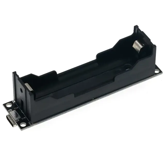 18650 držák baterie s nabíječkou a 12V step-up modulem (USB-C)