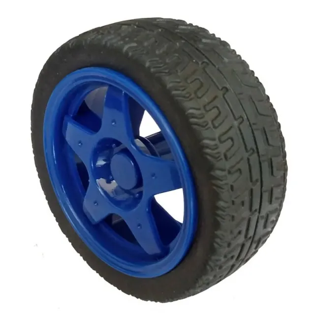 Kolo s gumou pro robot nebo smart car Modrá