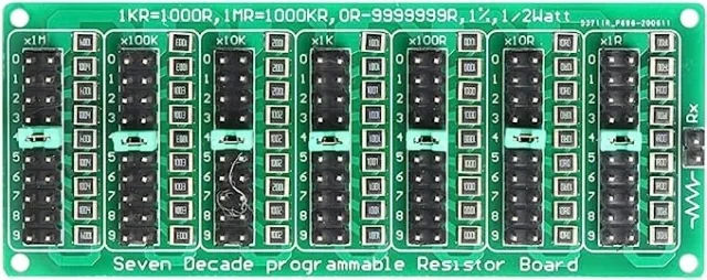 7 segmentů 10násobně programovatelný rezistorový modul