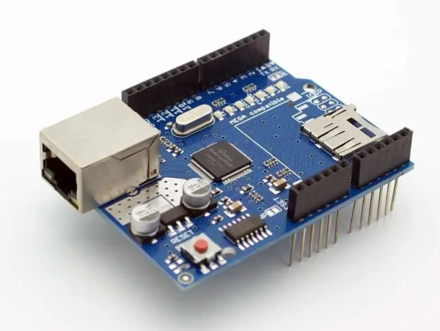 Ethernet Shield W5100 s Micro-SD čtečkou karet pro Arduino