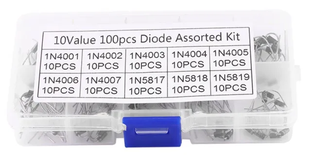 Sada 100 diod 10 druhů Rectifier / Schottky