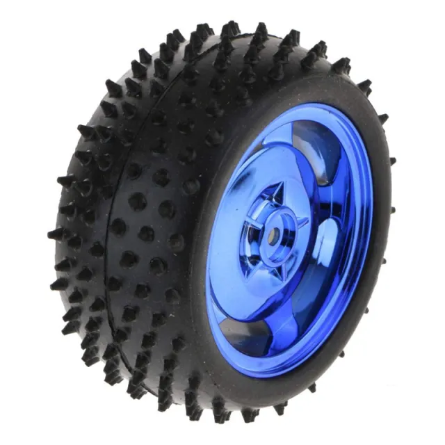 Model robotického auta Gumový pás/kolo 85x38mm pro Arduino, pasuje na 4WD/2WD - Metalická modrá