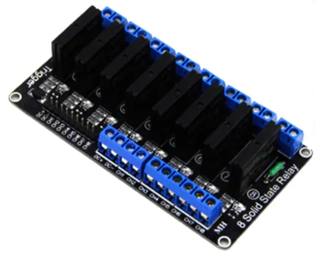 Modul polovodičového relé 5V | 8kanálový (OMRON G3MB-202P)