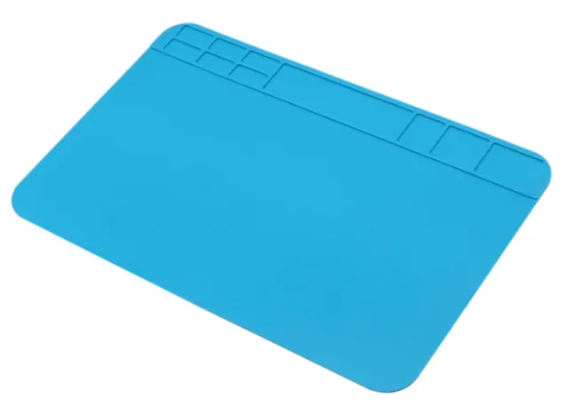 Flexibilní silikonová pájecí podložka 30x20cm modrá