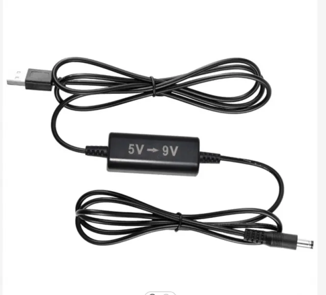 USB Step Up kabel z 5V na 9V